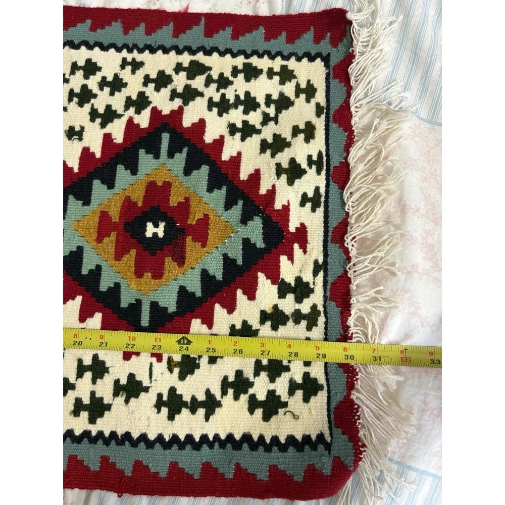 Vintage Southwestern Small Rug, Mat, Woven - 30